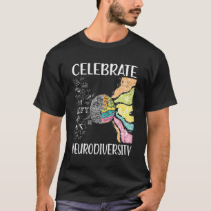 T-shirt Célébrer Neurodiversité Autisme Neurodivergent Adh