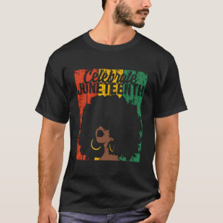 T-shirt Célébrez Junenth Couleurs Africaines