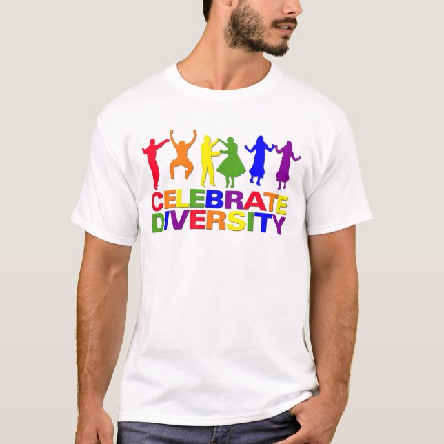 T-shirt Célébrez la chemise de diversité - choisissez le (Devant)