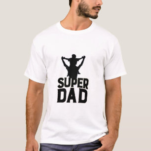 T-shirt Célébrez la Fête des pères avec super papa