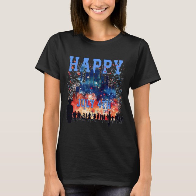 T-shirt : "Célébrez la liberté, allumez l'esprit !" (Devant)