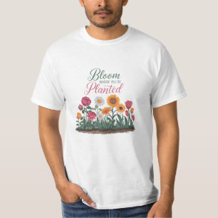 T-shirt Célébrez la nature avec des motifs florissants