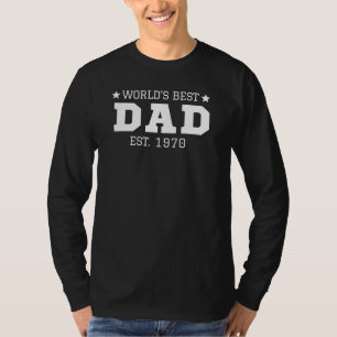 T-shirt Célébrez la paternité avec nos Mondes meilleur pap