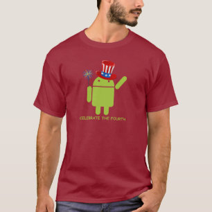 T-shirt Célébrez le quatrième (insecte androïde Droid)