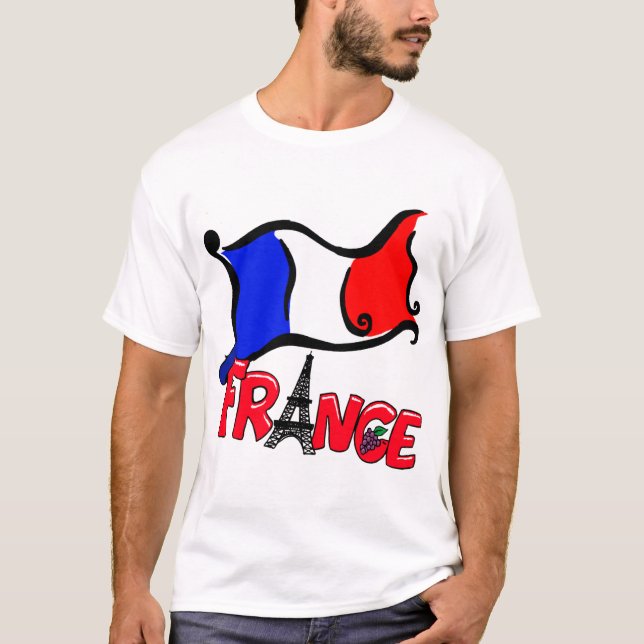 T-shirt Célébrez les produits de la France (Devant)