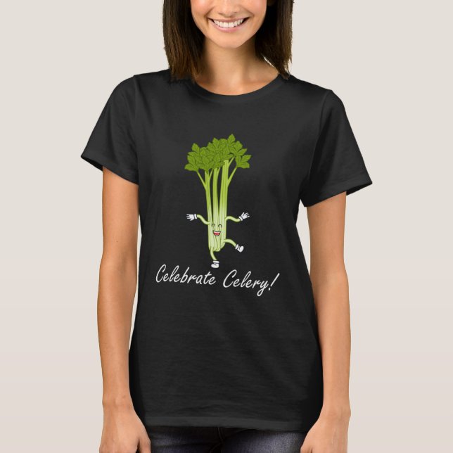 T-shirt Celery Celebration Ironic Saying Vegetables (Devant)