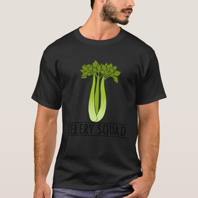 T-shirt Celery Squad Vegetable Fan Ironic Leek (Devant)