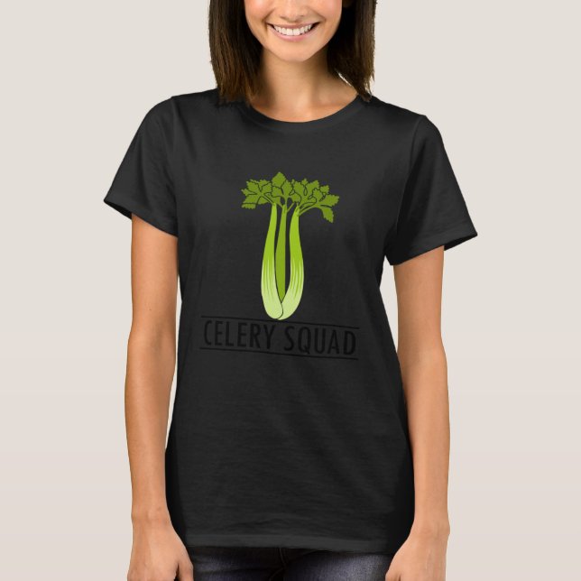 T-shirt Celery Squad Vegetable Fan Ironic Leek (Devant)