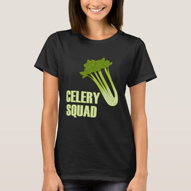 T-shirt Celery Squad Vegetables Healthy Leeks (Devant)