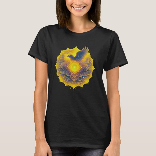 T-shirt Celestial Eagle Mandala Spiritual Energy (Devant)