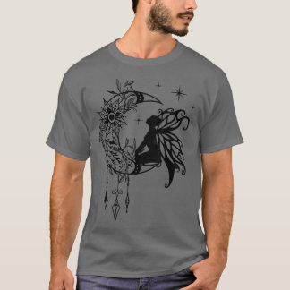 T-shirt Celestial Fairycore esthétique Grunge Goth Moon Fa