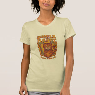 T-SHIRT CÉLIBATAIRE ET HEUREUX