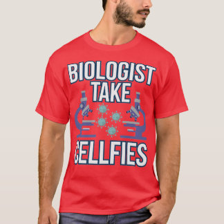T-shirt CellFie Cool Funny Biologie Enseignant Cadeau étud