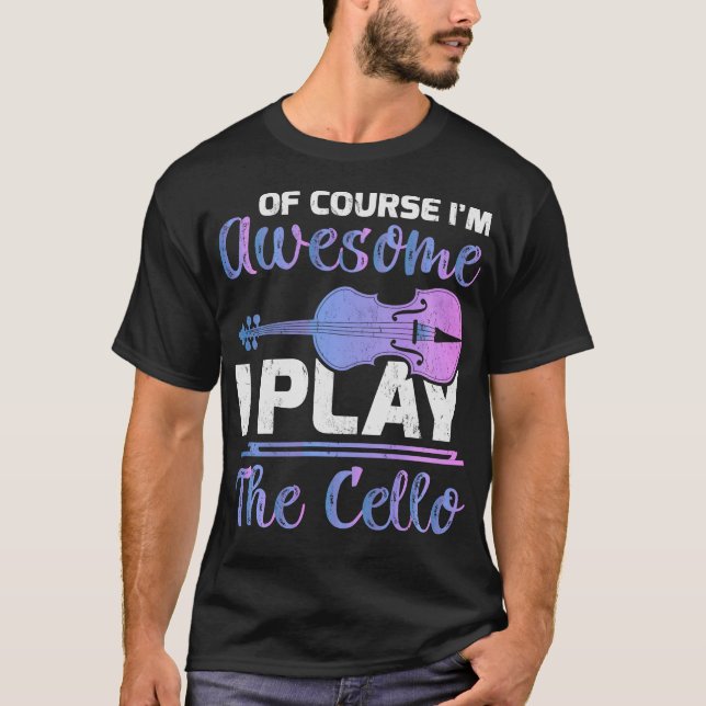 T-shirt Cello Cellist Cellin S2 (148) (Devant)
