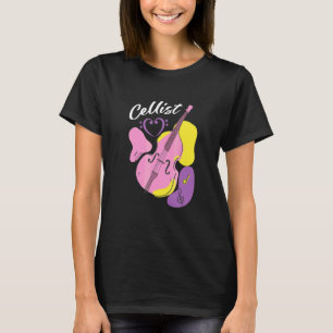 T-shirt Cello Cellist Musical Instrument Orchestre Classiq