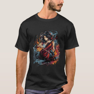 T-shirt Cello Cellist-Musicien Cello-Player-Musique-Instru