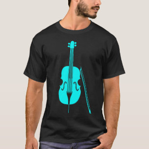 T-shirt Cello - Cyan