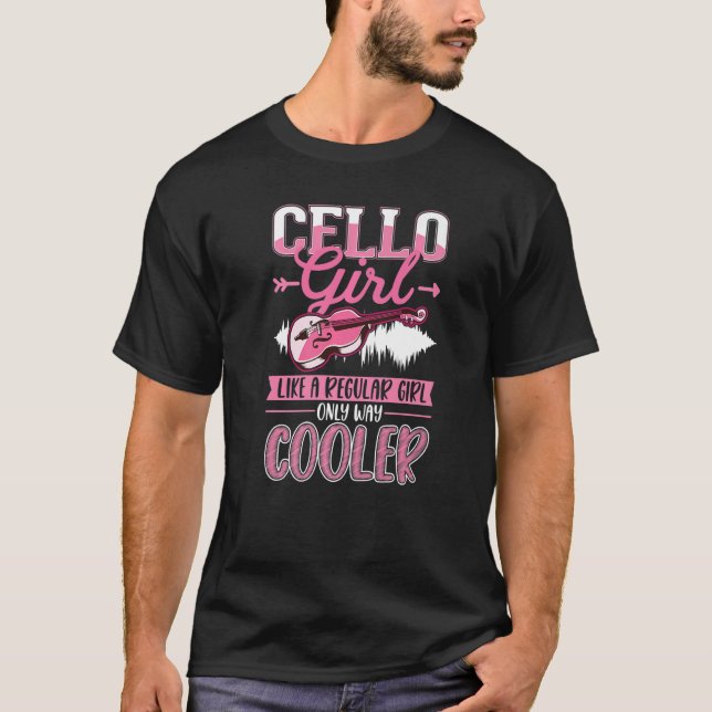 T-shirt Cello Girl Cellist Cello Player  5 (Devant)