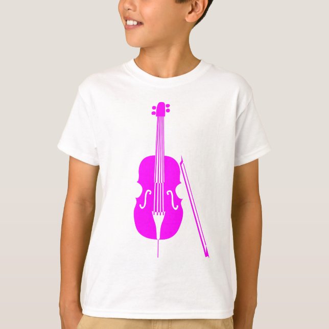T-shirt Cello - Magenta (Devant)