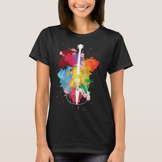 T-shirt Cello Musical Instrument (Devant)