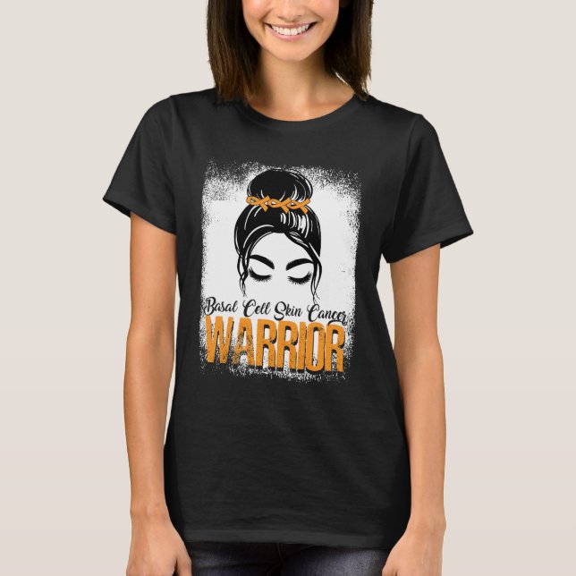 T-shirt Cellule basale Cancer de la peau guerrier Messy Bu (Devant)