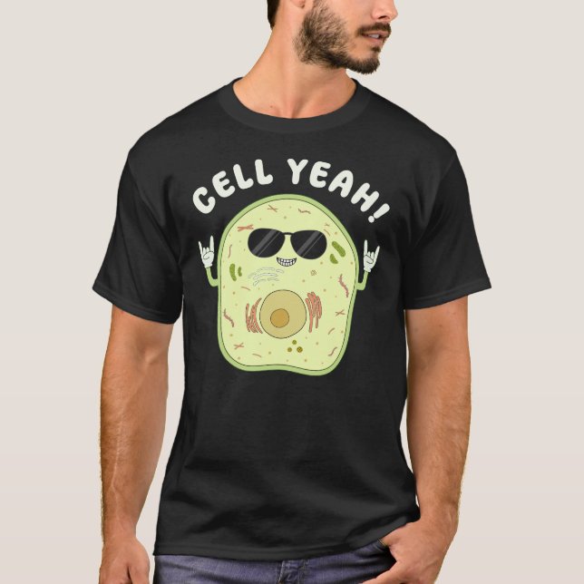 T-shirt Cellule Oui Biologie Pun Science Geek (Devant)