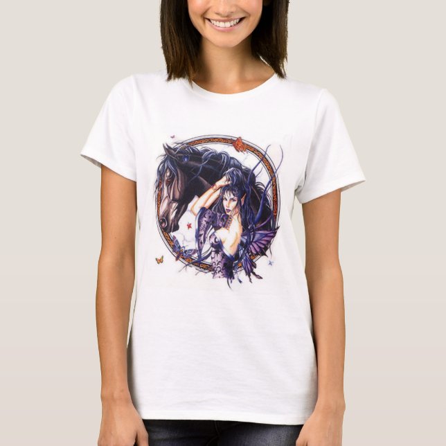 T-shirt celtique-étalon-fée (Devant)