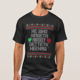 T-shirt Celui Qui Hingeth Aboot Getteth Hee Haw Funny Scot