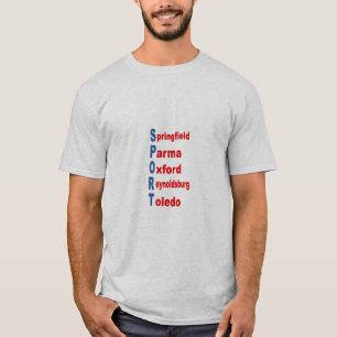 T-shirt cendre homme DESIGN SPORT OHIO