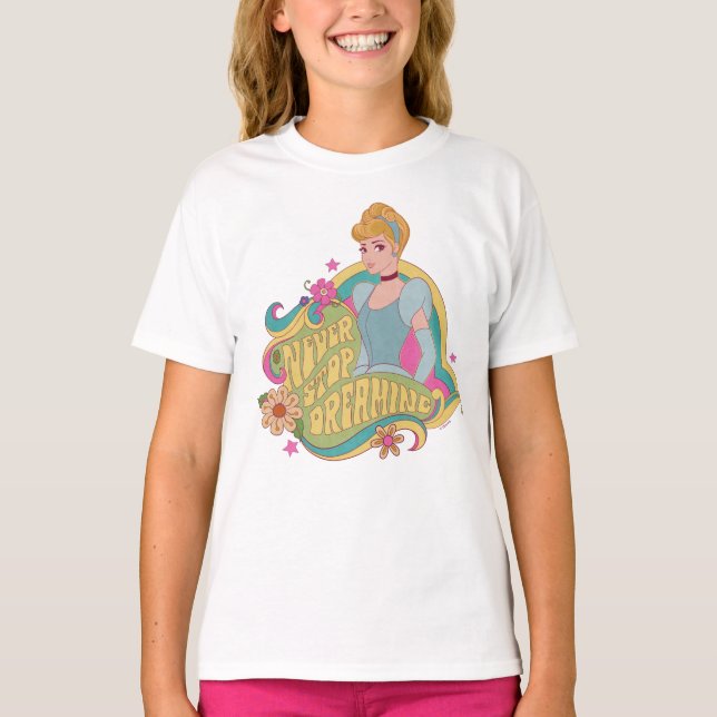 T-shirt Cendrillon | Ne jamais cesser de rêver (Devant)
