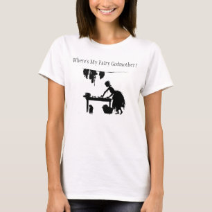 T-shirt Cendrillon "où est ma marraine gâteau ? "