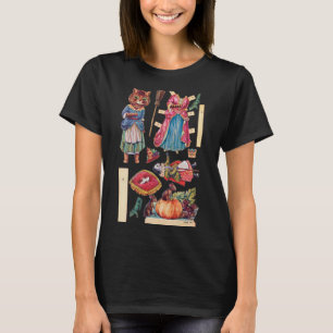 T-shirt Cendrillon, Poupée en papier, Louis Wain