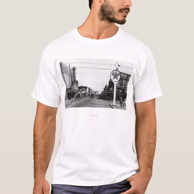 T-shirt Centralia, photographie de vue de ville de scène (Devant)