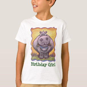 T-shirt Centre de partie d'hippopotame