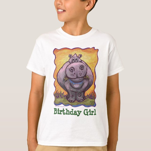 T-shirt Centre de partie d'hippopotame (Devant)