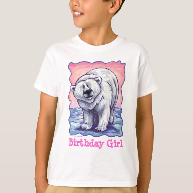 T-shirt Centre de partie d'ours blanc (Devant)