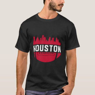 T-shirt Centre-ville vintage de Houston Texas Skyline Foot