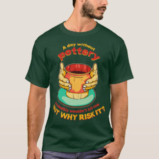 T-shirt Céramiste en terre céramique de roue de poterie 1