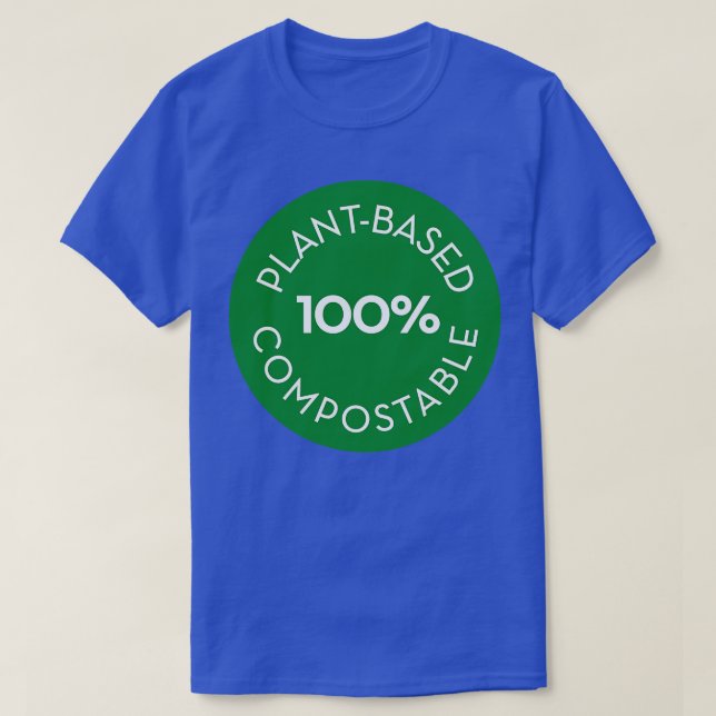 T-shirt cercle 100 compostable basé sur la plante (Design devant)