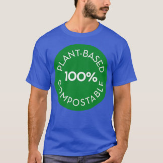 T-shirt cercle 100 compostable basé sur la plante
