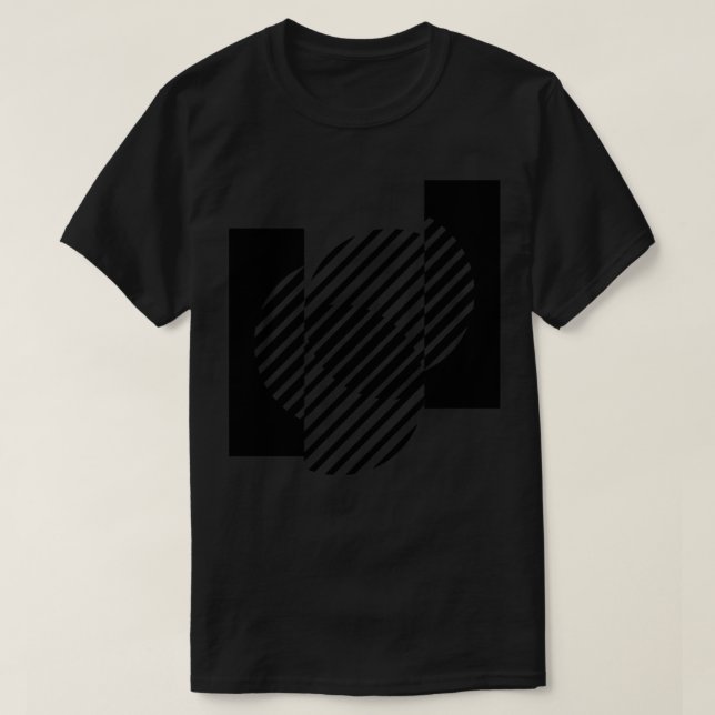 T-shirt cercle composition géométrique (Design devant)