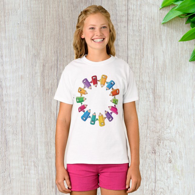 T-shirt Cercle De Crayons (Créateur téléchargé)