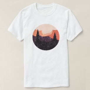 T-shirt Cercle de l'arbre de la forêt florale Arbre aimant