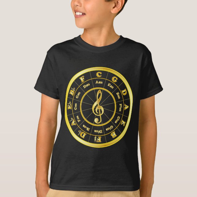 T-shirt Cercle de "or" des cinquièmes (Devant)