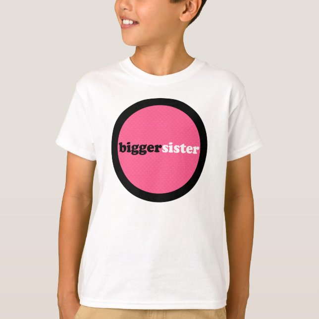 T-shirt Cercle de rose de plus grande soeur (Devant)