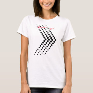 T-shirt Cercle demi-ton Abstrait Zigzag Chevron