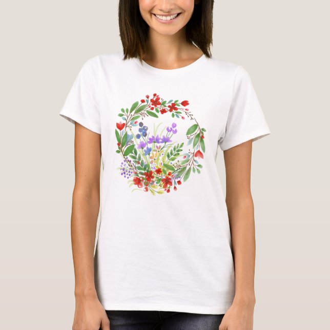T-shirt Cercle des fleurs T Chemise (Devant)