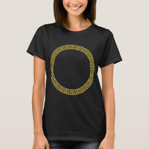T-shirt cercle infini doré