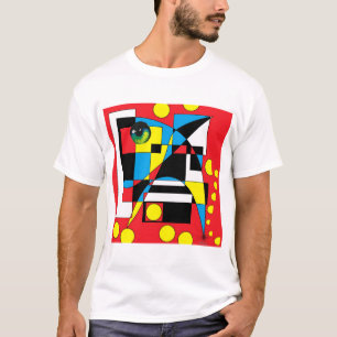 T-shirt Cercle Les Joues Sont Go Ken Gage Abstrait