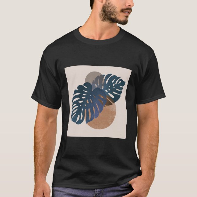 T-shirt Cercle Monstera feuille Tee (Devant)